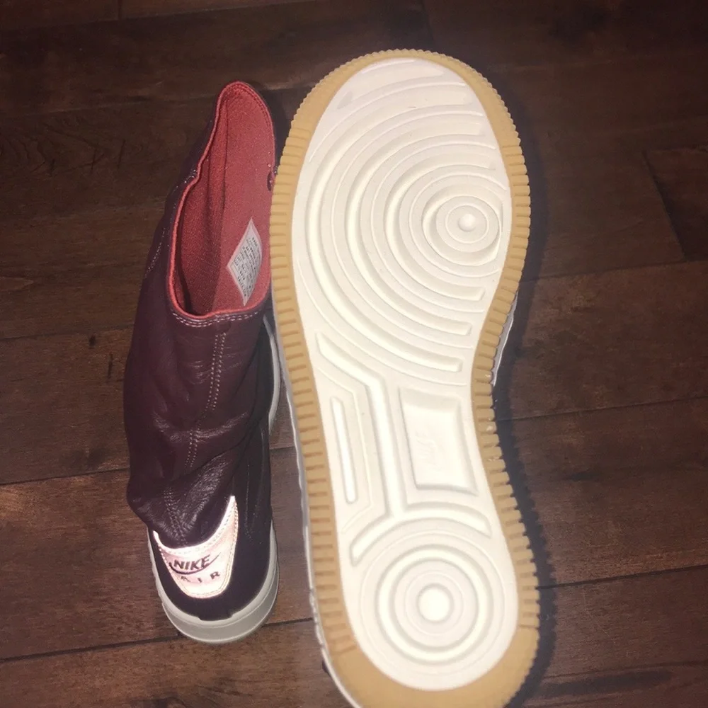 Nike WMNS Air Force 1 Upstep Warrior burgundy 7 - Picture 4 of 6